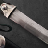 Circassian / Caucasian Kindjal (Dagger) - Damascus Blade, Siver&Niello Decorated