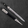 Circassian / Caucasian Kindjal (Dagger) - Damascus Blade, Siver&Niello Decorated