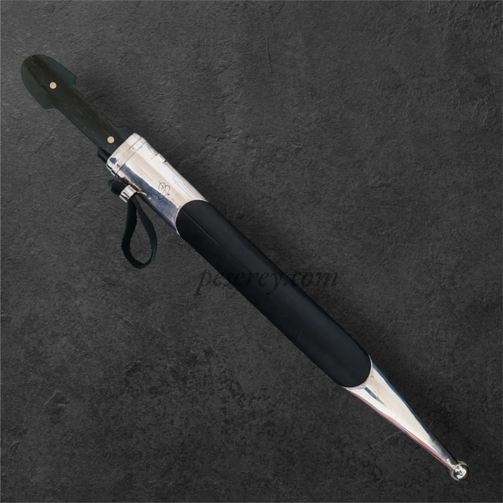 Circassian / Caucasian Kindjal (Dagger) - Damascus Blade, Siver&Niello Decorated