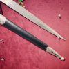 Circassian/Caucasian Kindjal (Dagger) - Silver Niello Decorated - Carbon Blade