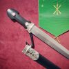 Circassian/Caucasian Kindjal (Dagger) - Silver Niello Decorated - Carbon Blade