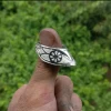 Zihgir - Silver & Niello Archery Thumb Ring