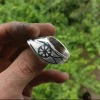 Zihgir - Silver & Niello Archery Thumb Ring