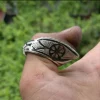 Zihgir - Silver & Niello Archery Thumb Ring